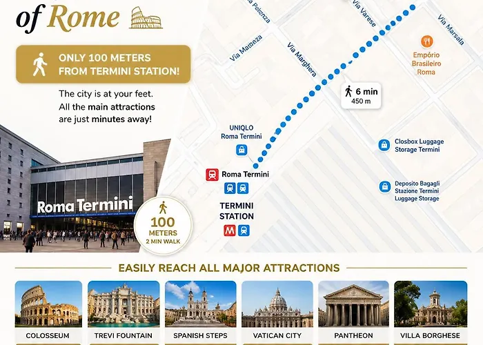 Apartament 100mt From Termini Bright 2br
